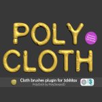 布料笔刷插件PolyCloth2.07汉化版支持3ds max 2016-2025